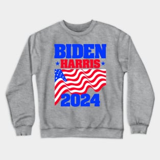 Biden-Harris 2024 for Light Backgrounds Crewneck Sweatshirt